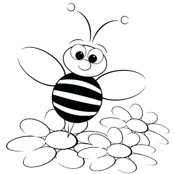 600x600 Bumble Bee Coloring Pages Pin Drawn Bumblebee Coloring Page