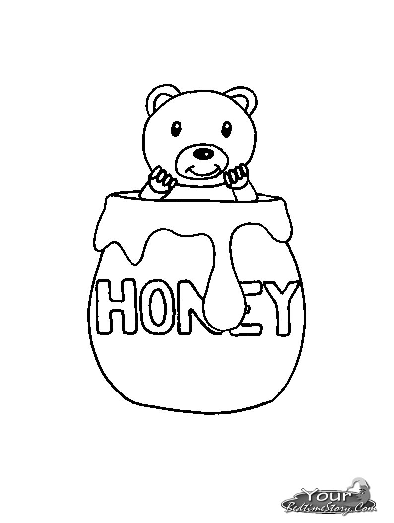 794x1054 Best Photos Of Honey Jar Coloring Page
