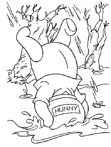 364x480 Pooh In A Honey Jar Coloring Page Free Printable Coloring Pages