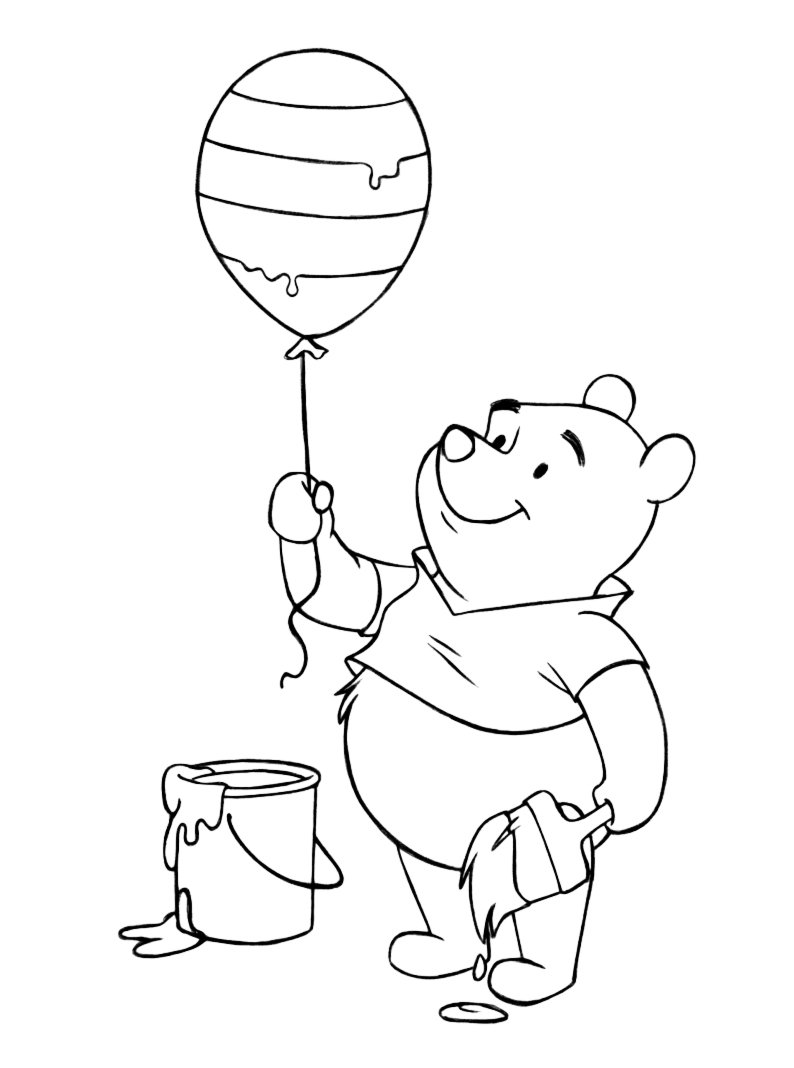 794x1068 Winnie The Pooh Honey Pot Coloring Pages