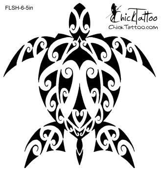 329x350 Polynesian Maori Style Honu (Turtle) Tattoo Design Tattoos