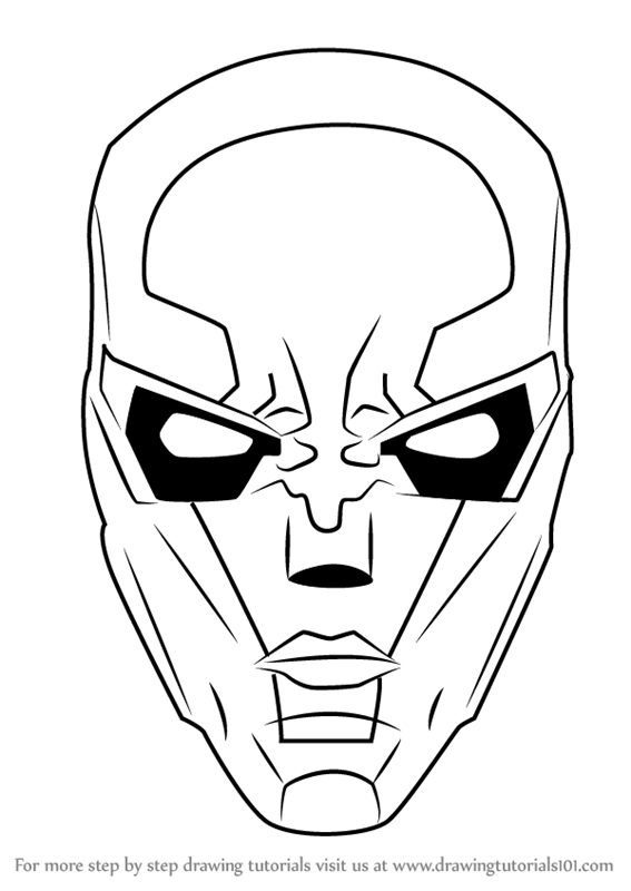 567x800 Learn How To Draw New 52 Red Hood Mask (Dc Comics) Step By Step