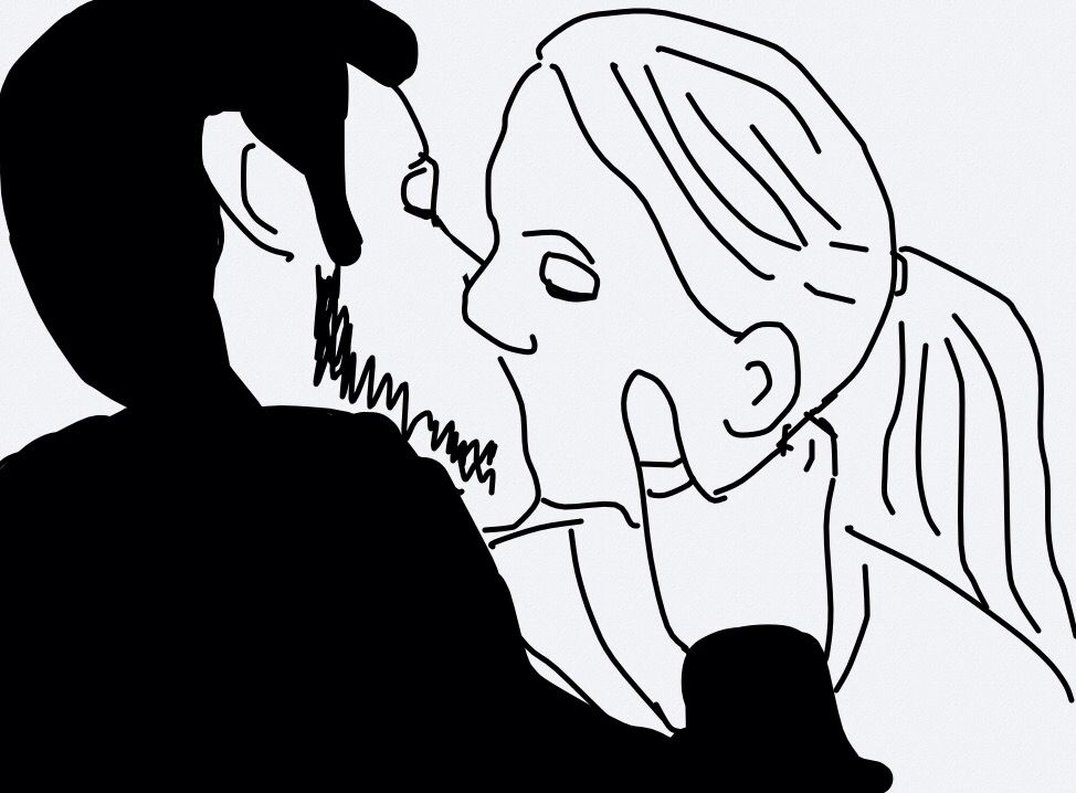 974x718 Hook And Emma Kiss Drawing By Sadie Green Drawings I Did On My