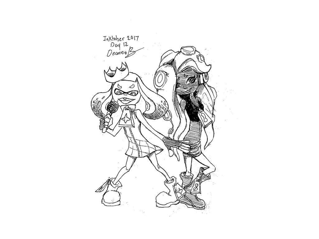1024x768 Inktober 2017 ~ Day 12 ~ Off The Hook By Pixelcollie