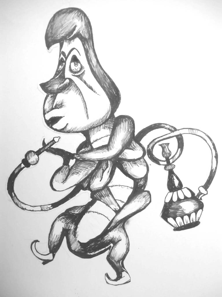 768x1024 Hookah Smoking Caterpillar By Venionoctis