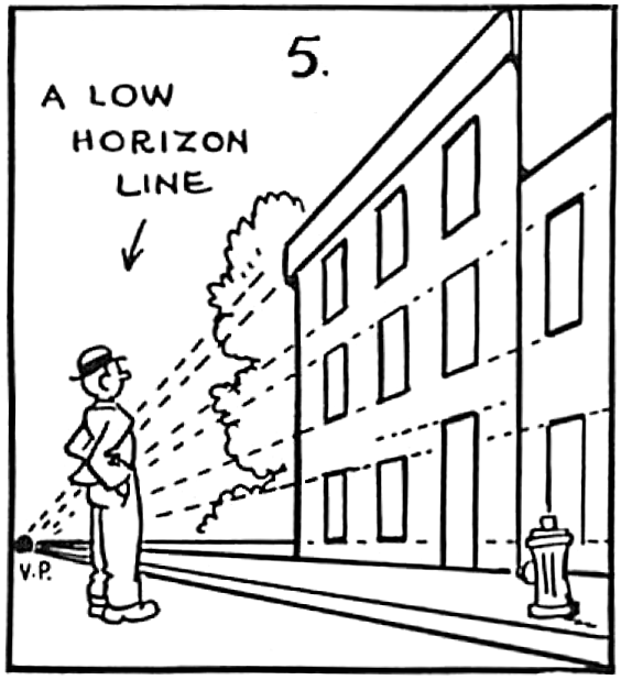 564x618 Perspective Drawing In Cartooning Guide For Cartooners