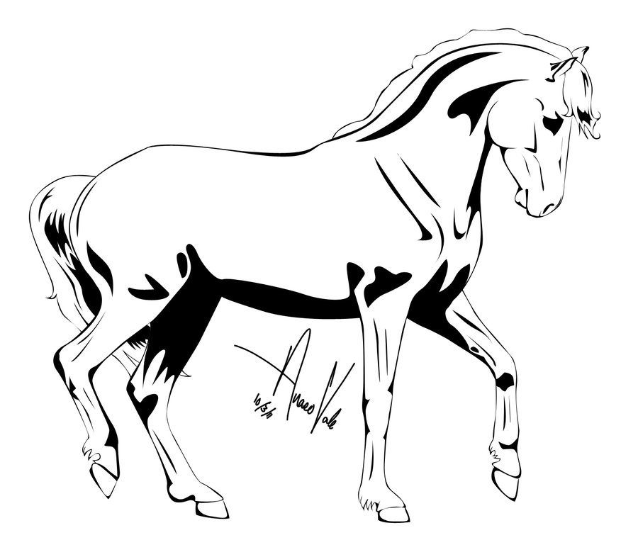 900x762 Horse Clipart Outline Drawing
