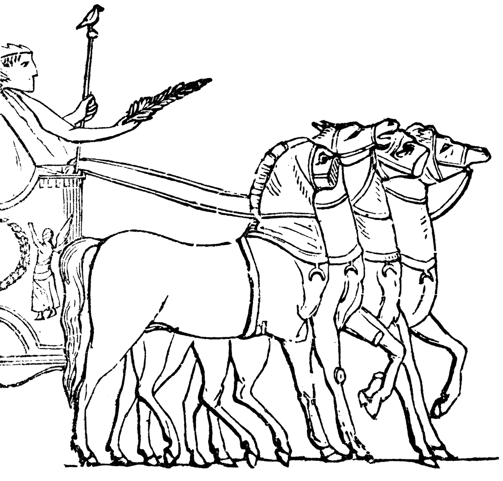 1024x980 Horses Amp Chariots Coloring Pages