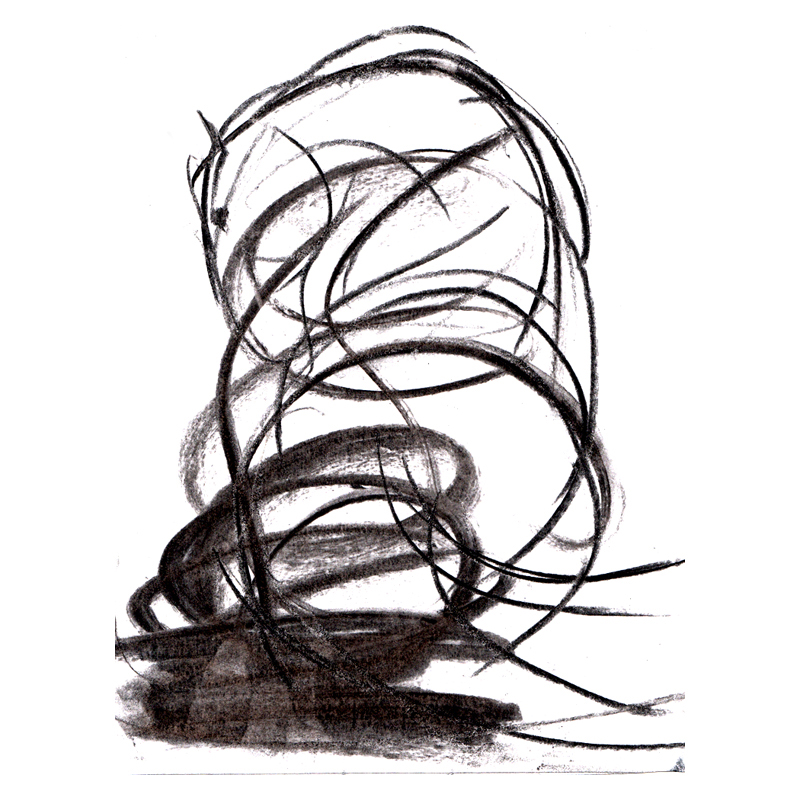 800x800 Abstract Drawing Of Horse Charcoal On Paper Mug