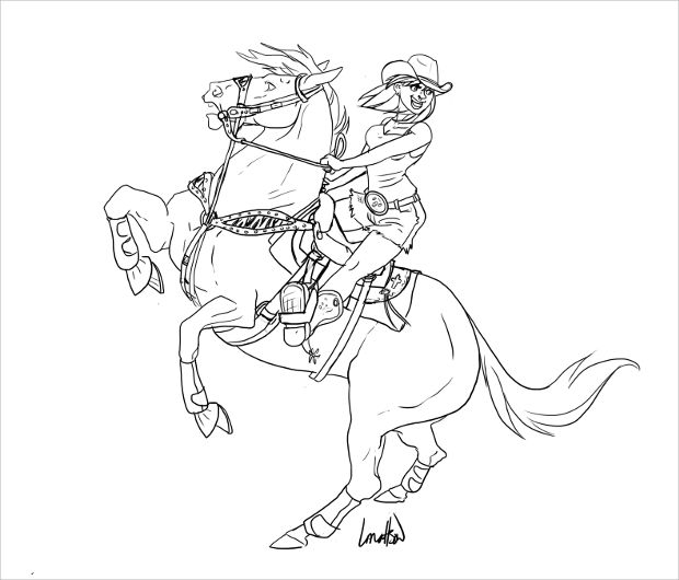 Horse Drawing Cartoon