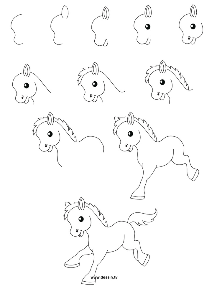 736x981 Little Horse Painting Horse, Draw And Doodles