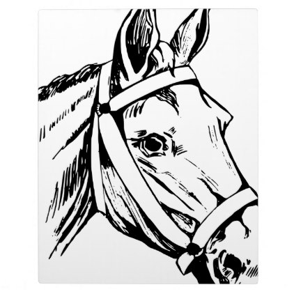 422x422 Horse Drawing Head Plaque