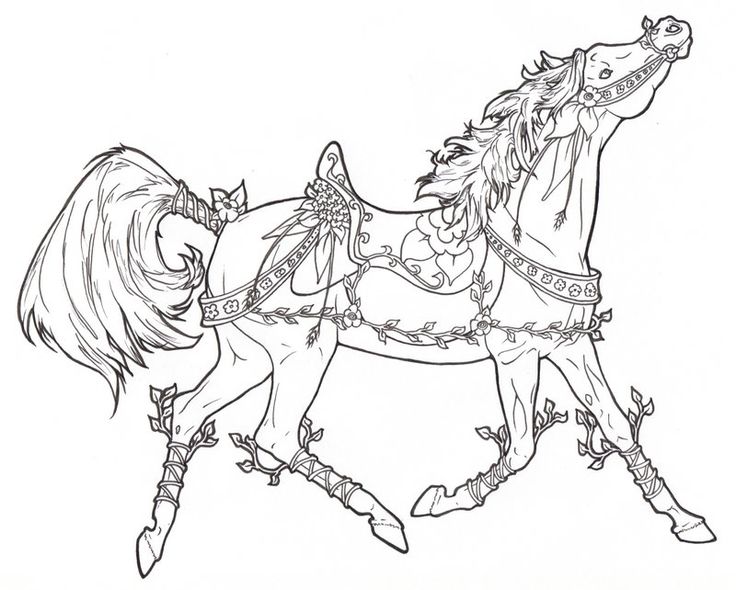736x590 Christmas Horse Drawings Fun For Christmas