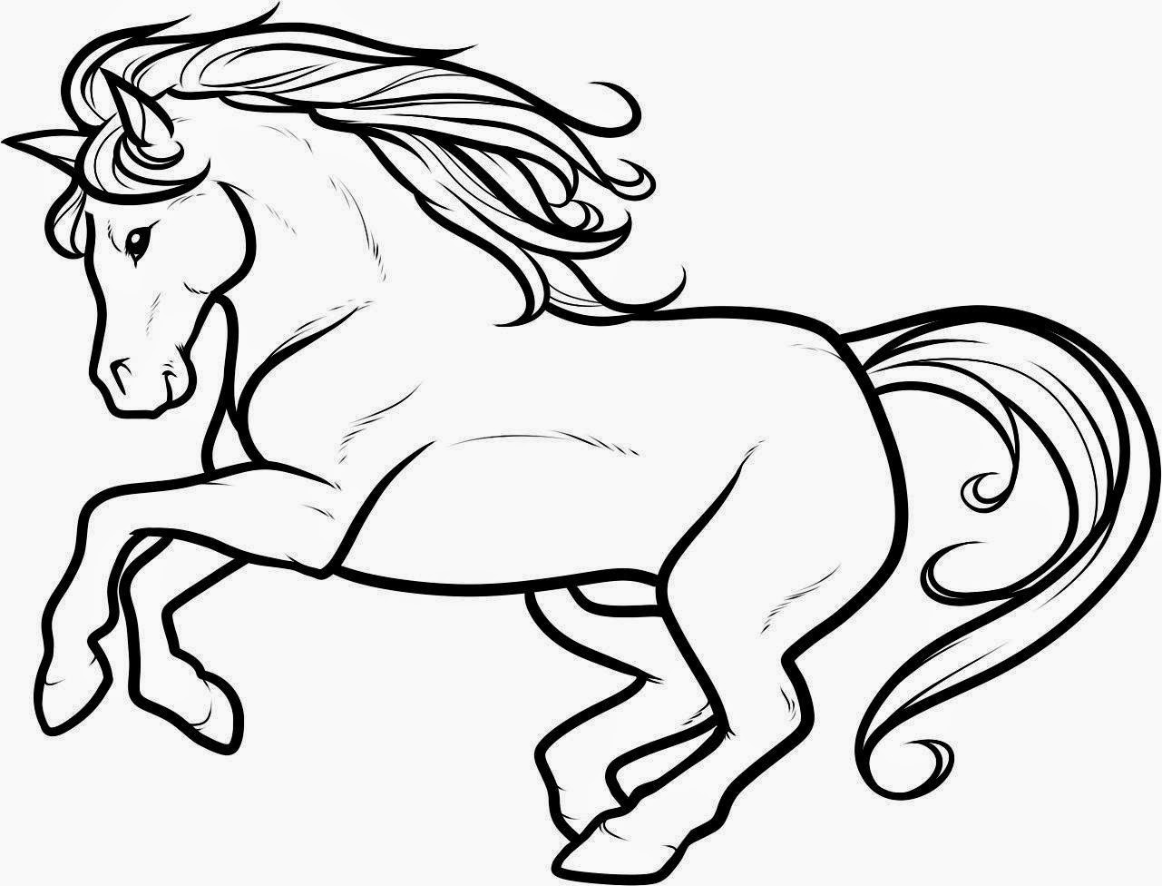 1281x976 Colour Drawing Free Wallpaper Horse For Kid Coloring Drawing Free