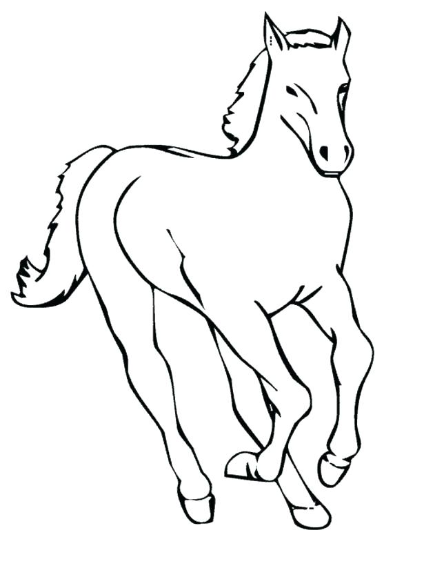 615x820 Printable Race Horse Coloring Pages Free For Kids Best P Medium
