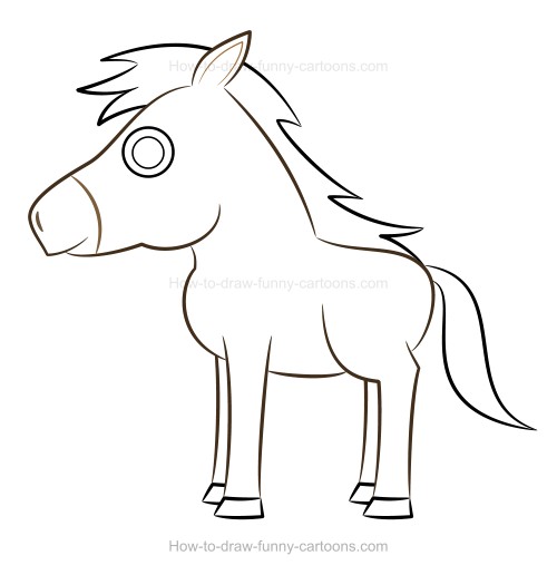 500x516 How To Draw A Horse
