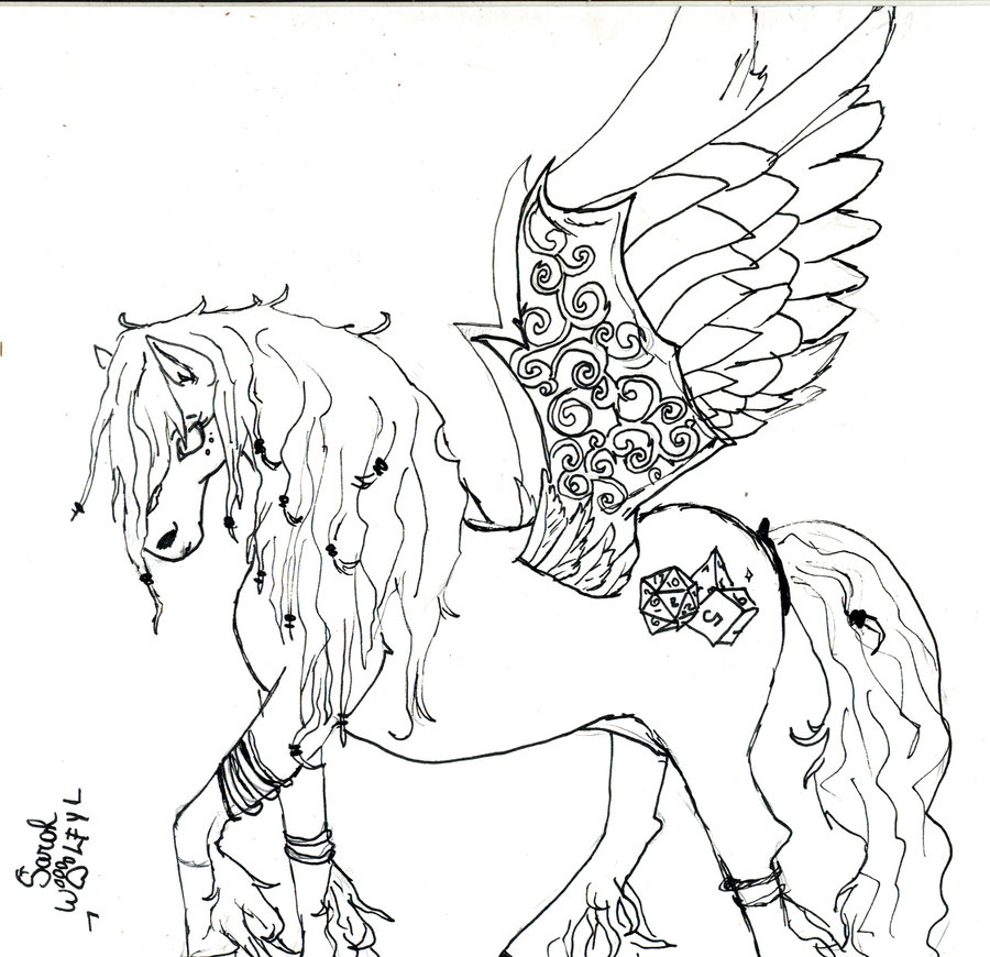 900x870 Drawing Horse By Sarahwolfy