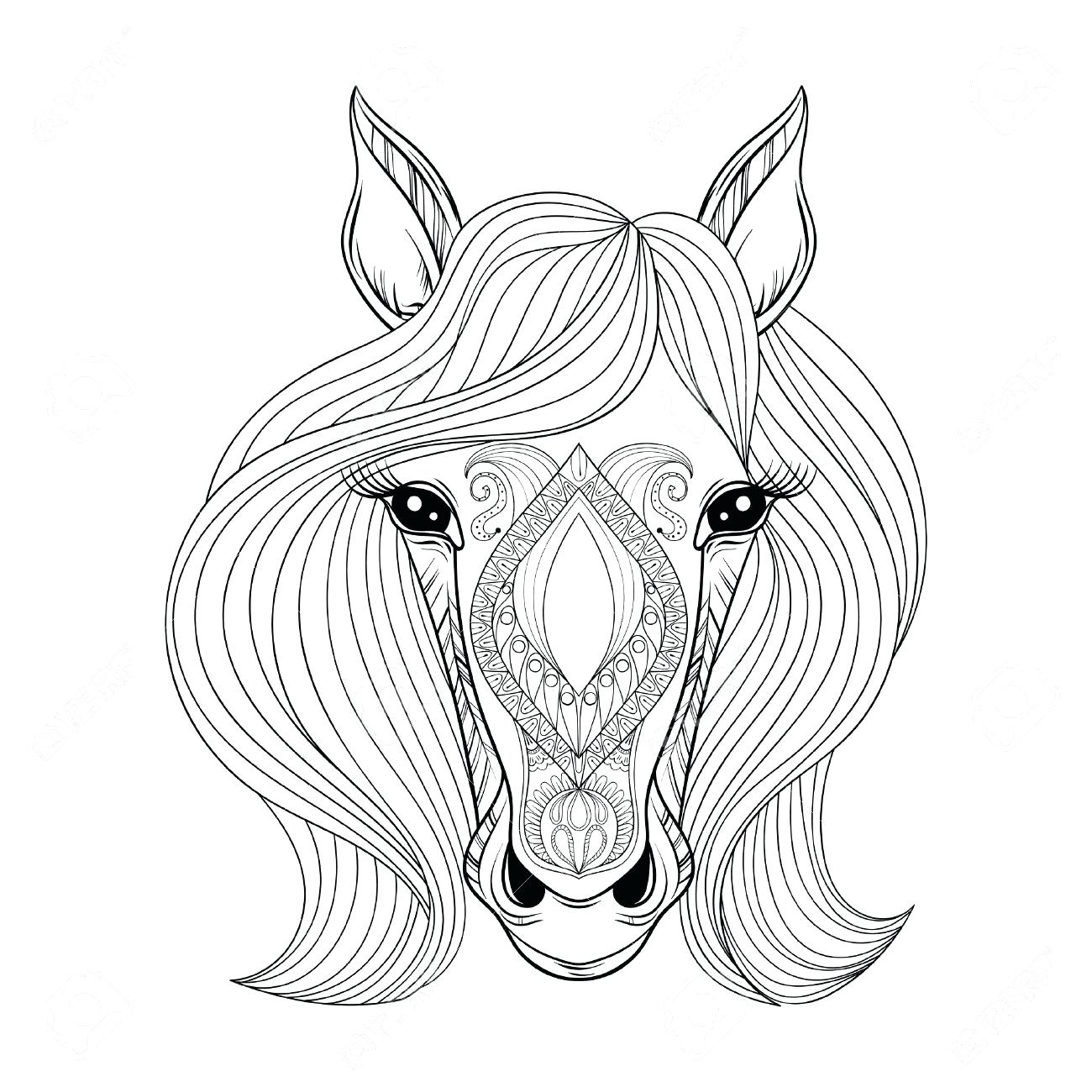 1300x1300 Coloring Horse Coloring Pictures Pages For Adults Printable