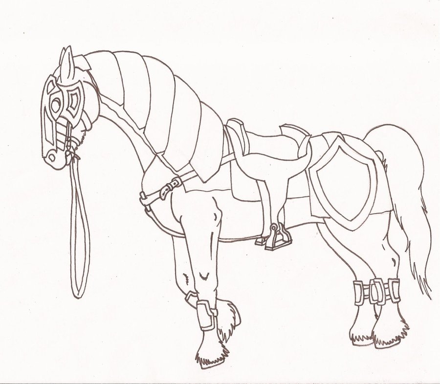 900x786 War Horse By Kiinastar