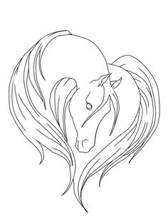 236x313 Easy horse drawings Simple Horse Head Drawing Elegant Horse Head