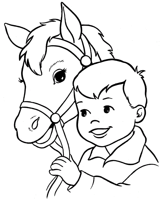 670x820 Horse Head Coloring Page 436557