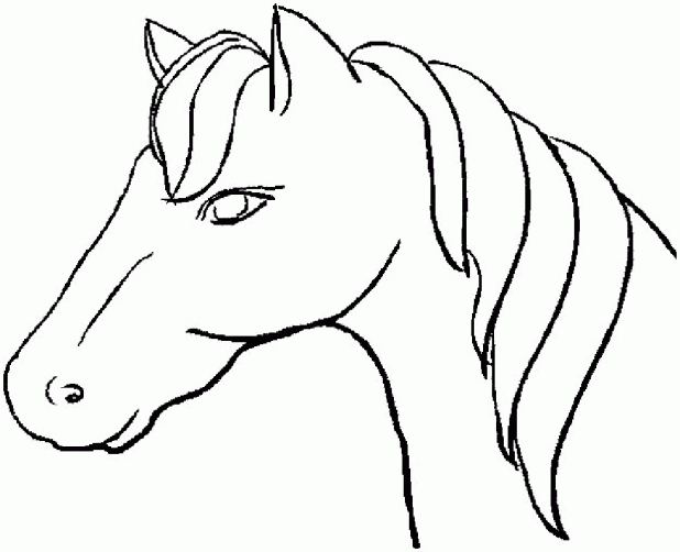 618x502 Adult Simple Cartoon Horse Simple Cartoon Rose Bush. Simple