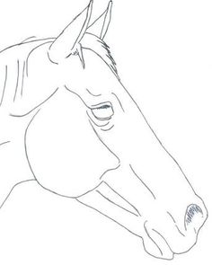 236x295 Horse Head Outline Template (Click Here To Download Horse Head