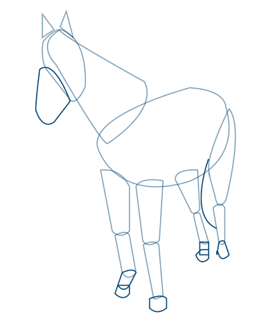 400x480 How To Draw A Horse Sketchbook Challenge 38