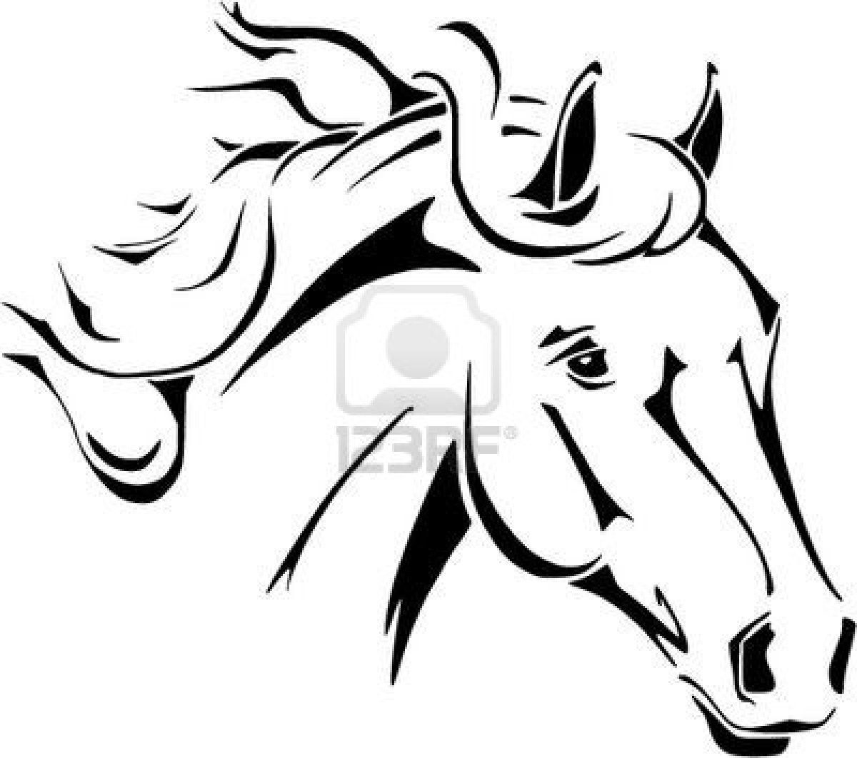 1200x1062 Horse Head Coloring Pages