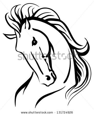 385x470 Stylized Horse Line Designs