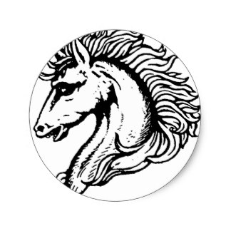 324x324 Horse Head Stickers Zazzle