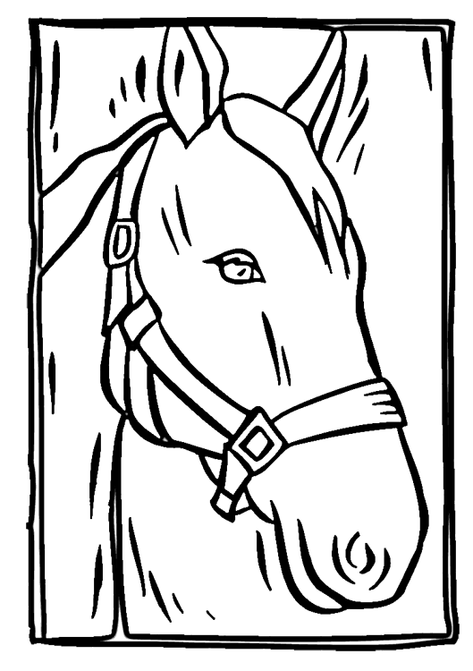 529x750 Coloring Pages Of A Horse Head Headless Horseman Coloring Pages