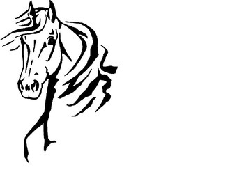 340x270 Set Of 8 Horse Hoof Prints Tracks Vinyl Decals Sticker