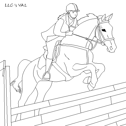 515x517 Horse Jumping Line Art By Thelonglivingconchit