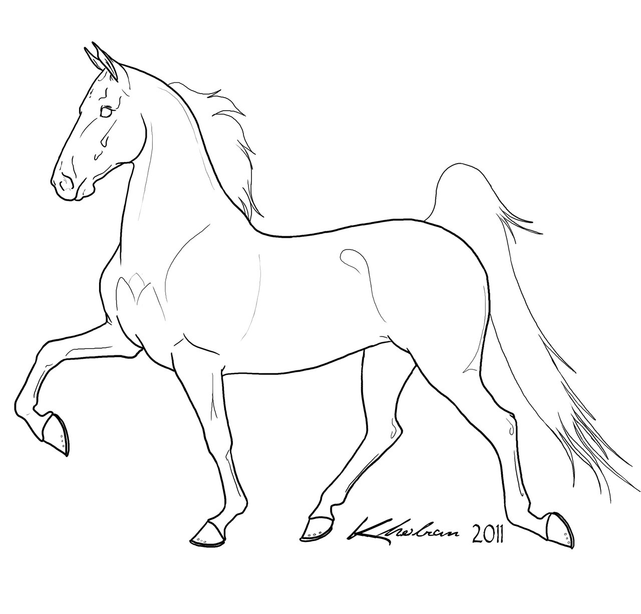 1280x1227 Horse Lineart Equinelineart Gallery 4