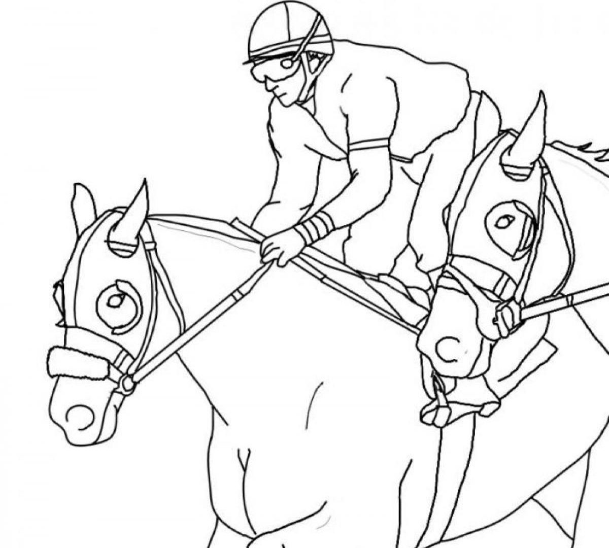 1200x1080 Coloring Pages Horses Free Copy Race Horse Coloring Pages