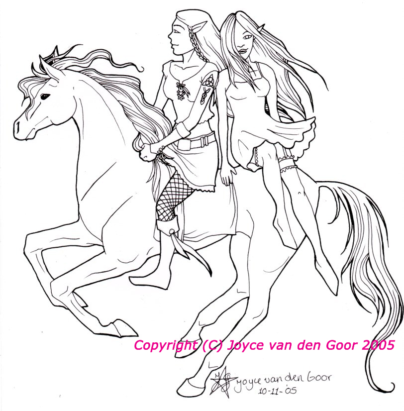 812x826 Kira And Daisy Riding A Horse By Pretzlcosplay