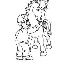 220x220 Equestrian Coloring Pages