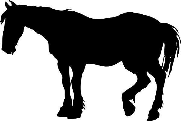 600x403 Horse Silhouette Clip Art Free Vector 4vector