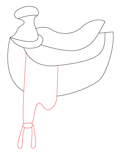 401x532 How To Draw A Horse Saddle 7 Steps (With Pictures)