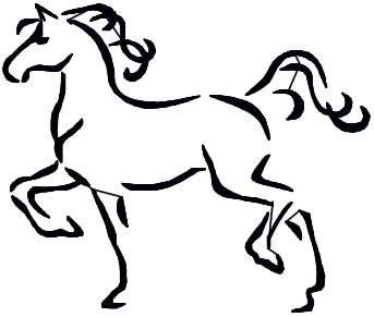 343x291 Drawn Farm Animals Horse