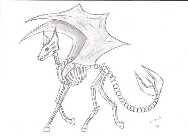 600x442 Dragon Horse Skeleton By Nuka4ever