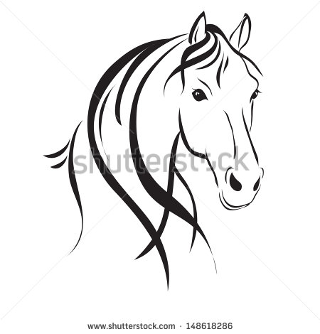 450x470 Horse Head Clip Art Free Vector In Open Office Drawing Svg ( Svg