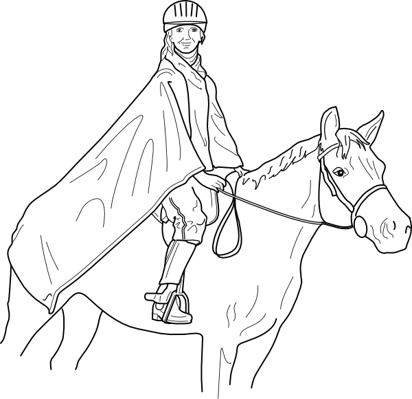 600x580 Horse Rider Clip Art