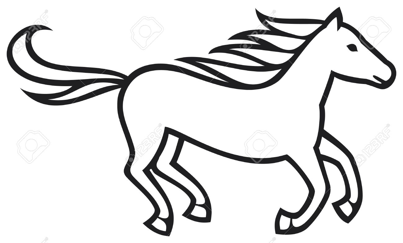 1300x784 Running Horse Royalty Free Cliparts, Vectors, And Stock