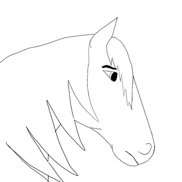 600x600 Drawn Horse Easy Draw