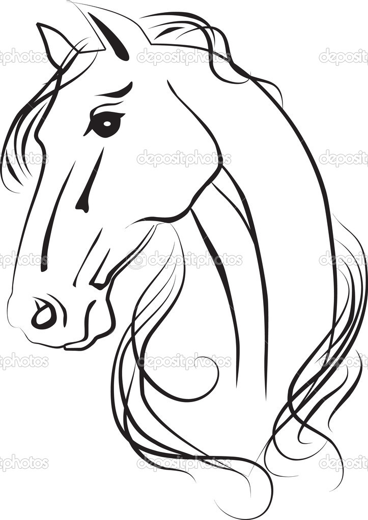 723x1023 Horse Drawn Clipart