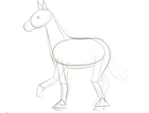 300x227 How To Draw A Horse Horse Fun