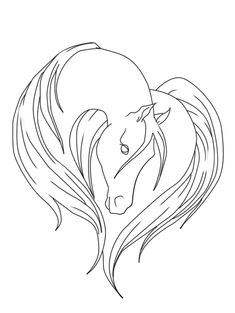 235x313 Easy horse drawings Simple Horse Head Drawing Elegant Horse Head