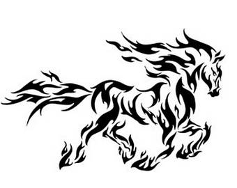 340x270 Tribal Horse Etsy